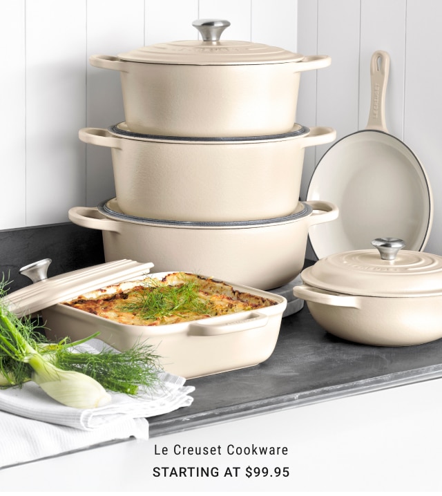 Le Creuset Cookware Starting at $99.95