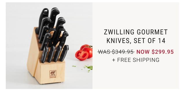 Zwilling Gourmet Knives, Set of 14 NOW $299.95 + free shipping