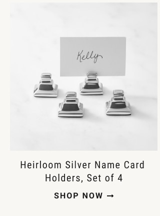 Heirloom Silver Name Card Holders, Set of 4 shop now