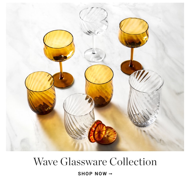 Wave Glassware Collection shop now