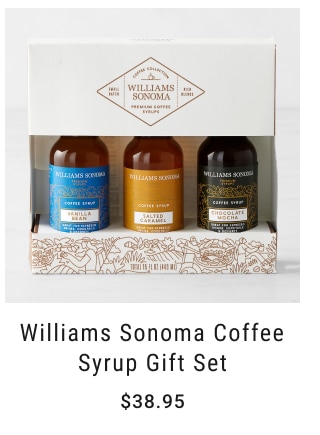 Williams Sonoma Coffee Syrup Gift Set $38.95