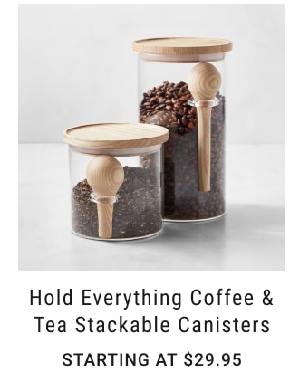 Hold Everything Coffee & Tea Stackable Canisters Starting at $29.95