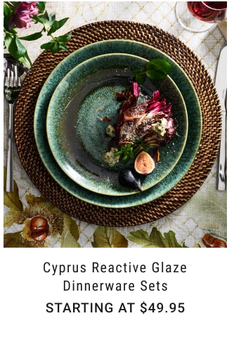 Cyprus Reactive Glaze Dinnerware Sets Starting at $49.95