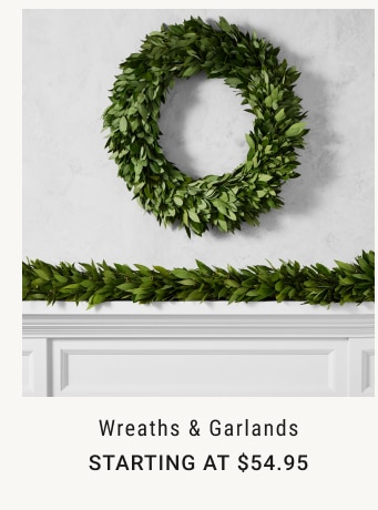 Wreaths & Garlands Starting at $54.95