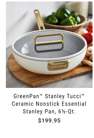 GreenPan™ Stanley Tucci™ Ceramic Nonstick Essential Stanley Pan, 6½-Qt. $199.95