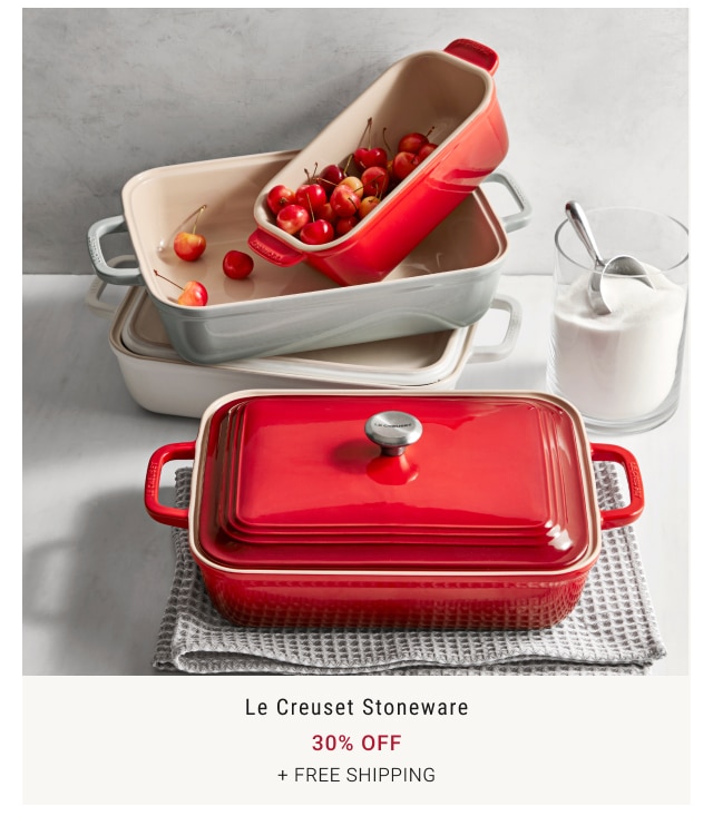 Le Creuset Stoneware 30% Off + Free Shipping