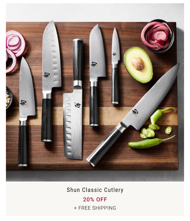 Shun Classic Cutlery 20% Off + Free Shipping