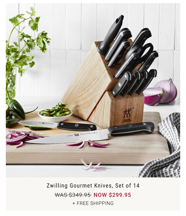 Zwilling Gourmet Knives, Set of 14 NOW $299.95 + Free Shipping