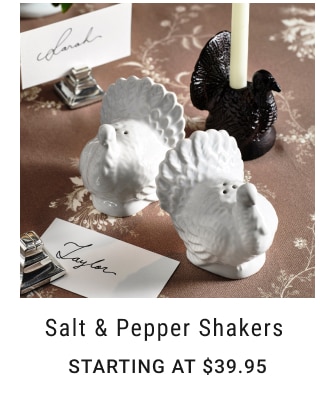 Salt & Pepper Shakers starting at $39.95