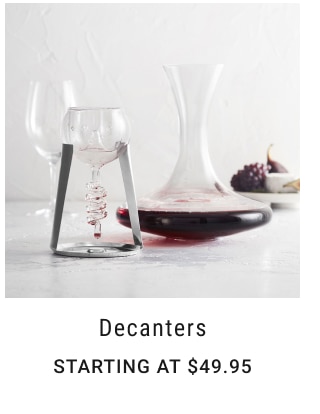 Decanters starting at $49.95