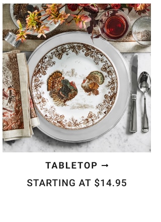 Tabletop Starting a $14.95