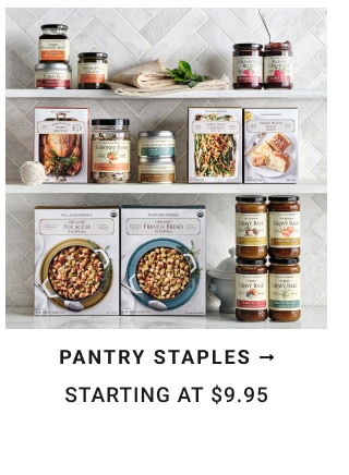 pantry staples Starting at $9.95