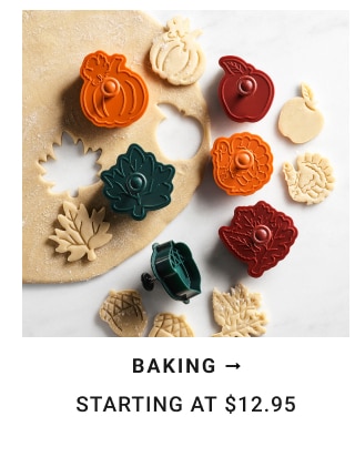 baking Starting at $12.95