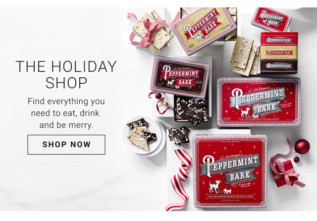 The Holiday shop - Find everything you need to eat, drink and be merry.  shop now