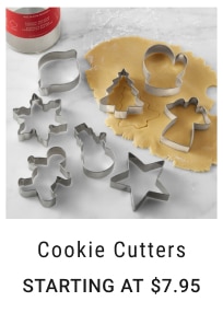 Cookie Cutters Starting at $7.95