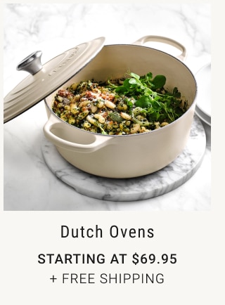 Dutch Ovens starting at $69.95 + free shipping