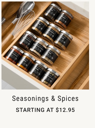 Seasonings & Spices starting at $12.95