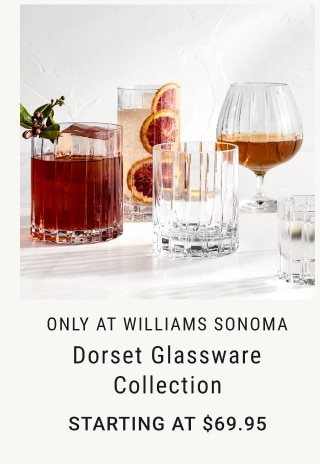 only at williams sonoma - Dorset Glassware Collection starting at $69.95