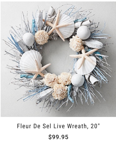 Fleur De Sel Live Wreath, 20