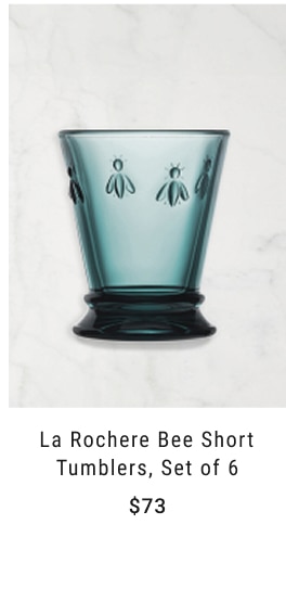 La Rochere Bee Short Tumblers, Set of 6 - $73