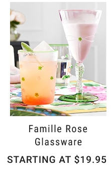 Famille Rose Glassware Starting at $19.95