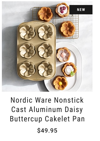 Nordic Ware Nonstick Cast Aluminum Daisy Buttercup Cakelet Pan - $49.95