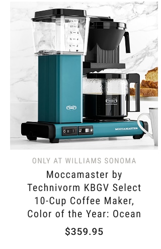 only at Williams Sonoma - Moccamaster by Technivorm KBGV Select 10-Cup Coffee Maker, Color of the Year: Ocean - $359.95