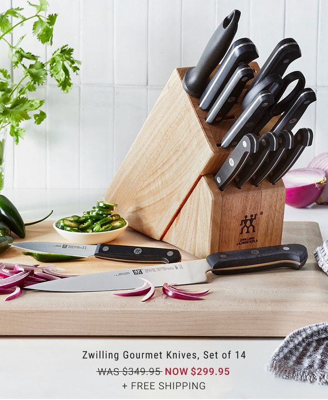 Zwilling Gourmet Knives, Set of 14 NOW $299.95  + Free SHipping