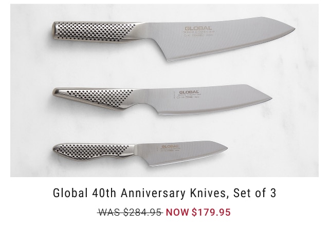 Global 40th Anniversary Knives, Set of 3 NOW $179.95