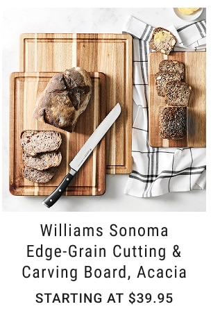 Williams Sonoma Edge-Grain Cutting & Carving Board, Acacia Starting at $39.95