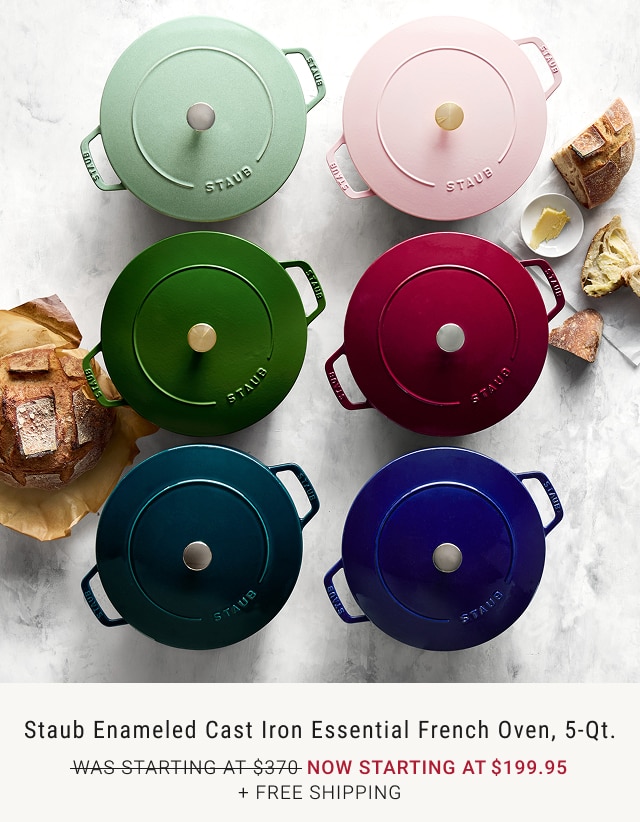 Staub Enameled Cast Iron Essential French Oven, 5-Qt. NOW starting at $199.95 + Free Shipping