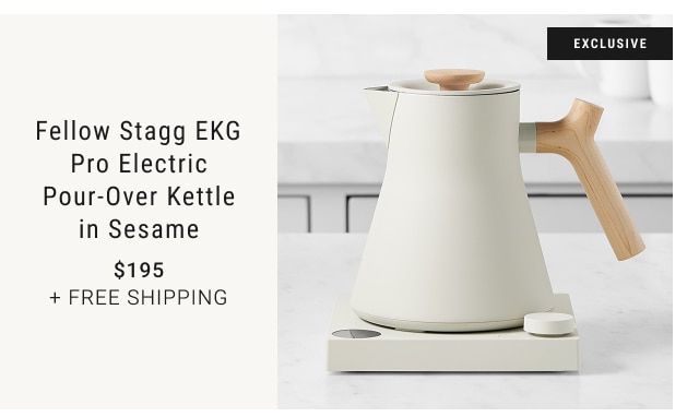 Fellow Stagg EKG Pro Electric Pour-Over Kettle in Sesame $195 + free shipping