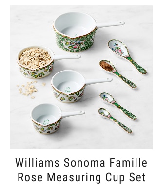 Williams Sonoma Famille Rose Measuring Cup Set