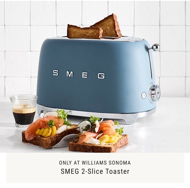 A Bit of Blue - only at williams sonoma - SMEG 2-Slice Toaster