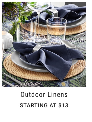 Outdoor Linens Starting at $13
