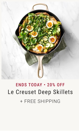 Ends Today • 20% Off - Le Creuset Deep Skillets + Free Shipping
