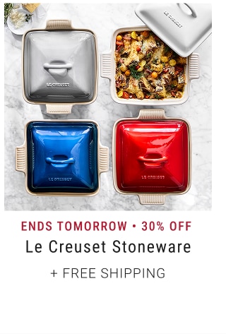 Ends Tomorrow • 30% Off - Le Creuset Stoneware + Free Shipping