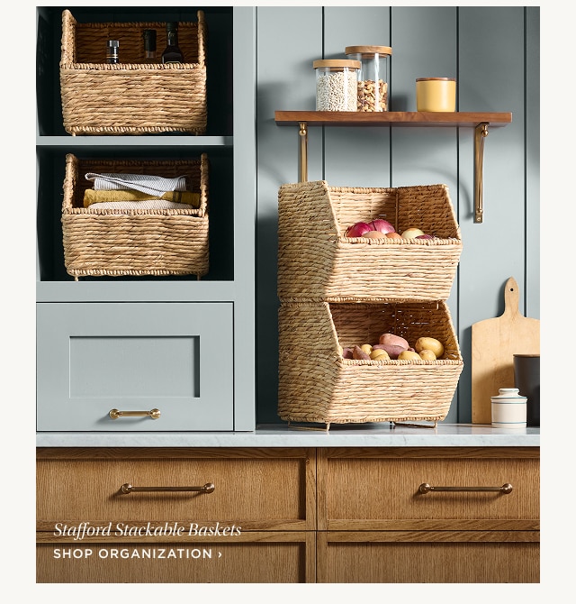Stafford Stackable Baskets - shop organization