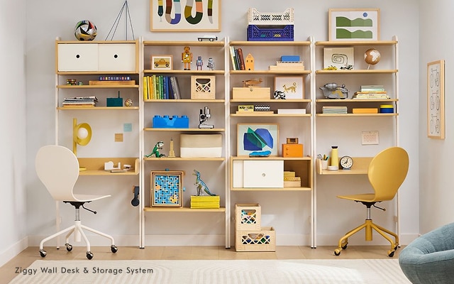 Ziggy Wall Desk & Storage System