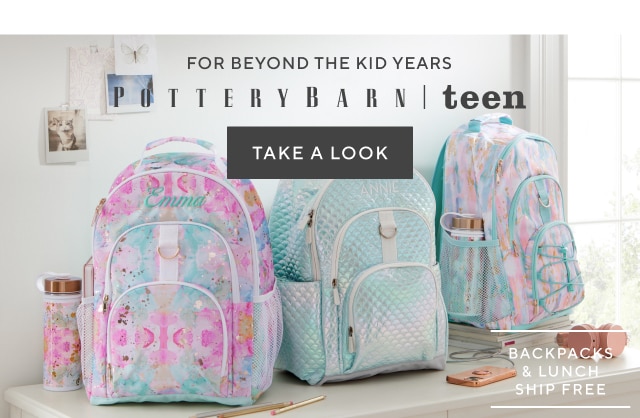 for beyond the kid years - pottery barn teen - take a look