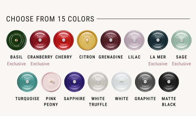 choose from 15 colors