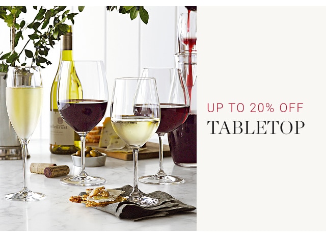 up to 20% off Tabletop