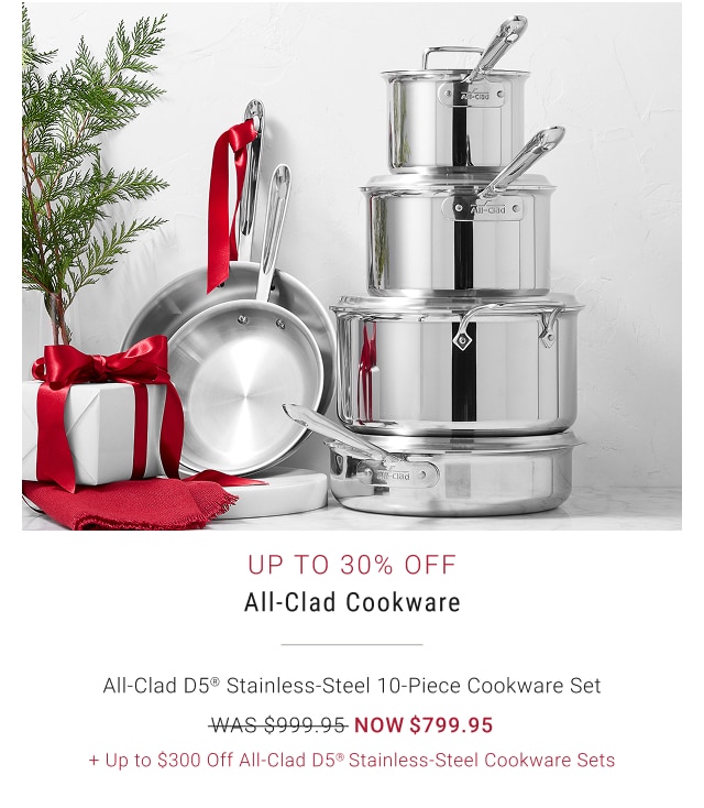 Up to 30% Off All-Clad Cookware