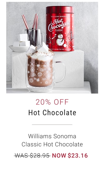20% Off Hot Chocolate