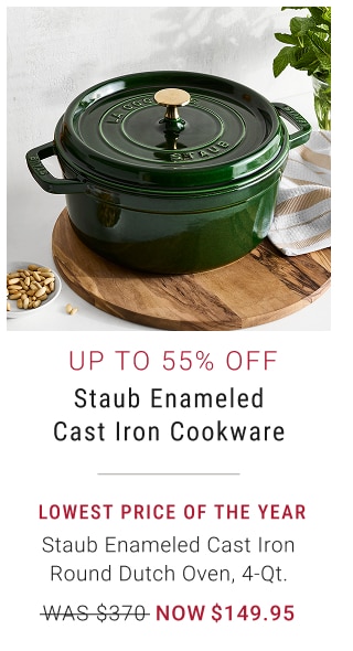  Up to 55% Off Staub Enameled Cast Iron Cookware