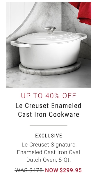 Up to 40% Off Le Creuset Enameled Cast Iron Cookware
