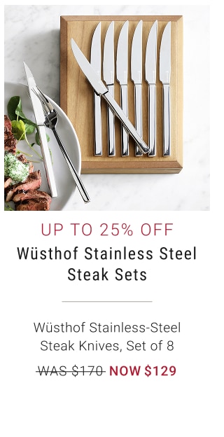 Up to 25% ofF Wüsthof Stainless Steel Steak Sets