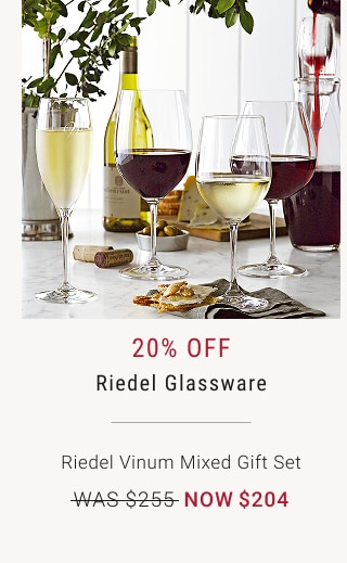 20% Off Riedel Glassware - Riedel Vinum Mixed Gift Set - WAS $255 - NOW $204