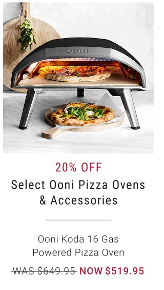 20% OFF Select Ooni Pizza Ovens & Accessories