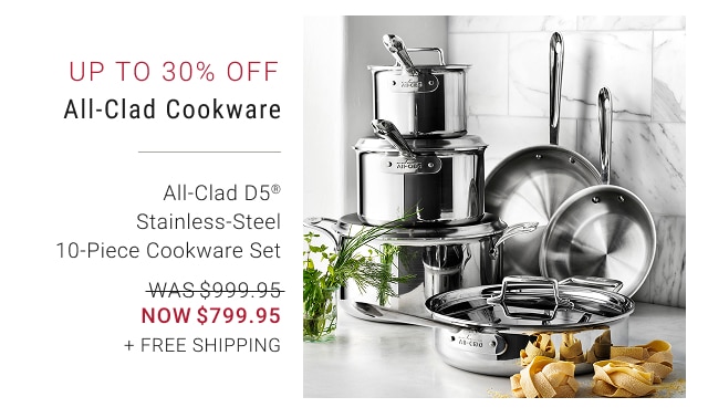 Up to 30% off All-Clad Cookware